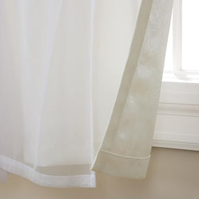 Exclusive Home Catarina Layered Solid Room Darkening Blackout and Sheer Grommet Top Curtain Panel