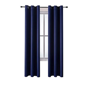 ChrisDowa Grommet Blackout Curtains for Bedroom and Living Room.