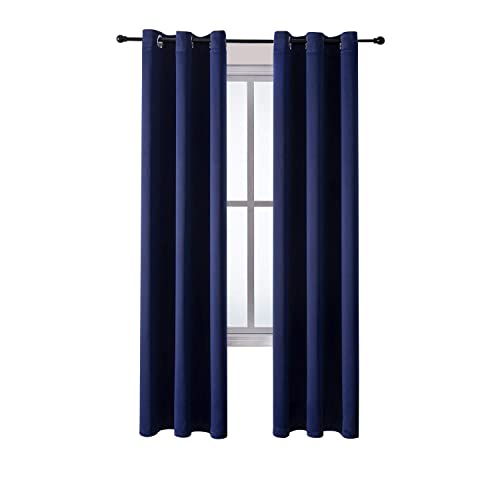 ChrisDowa Grommet Blackout Curtains for Bedroom and Living Room.