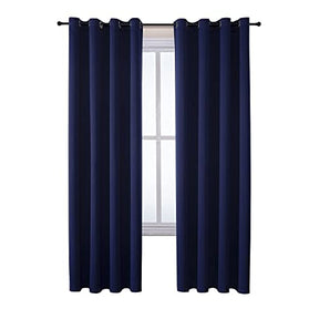 ChrisDowa Grommet Blackout Curtains for Bedroom and Living Room.