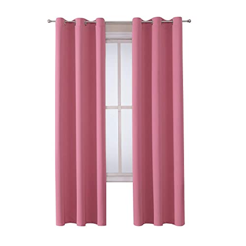 ChrisDowa Grommet Blackout Curtains for Bedroom and Living Room.