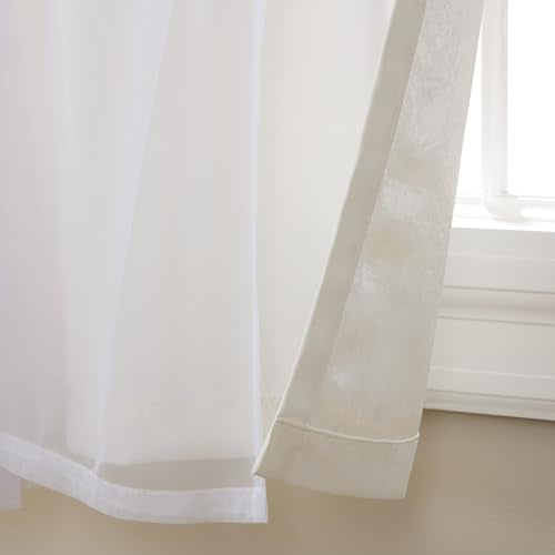 Exclusive Home Catarina Layered Solid Room Darkening Blackout and Sheer Grommet Top Curtain Panel