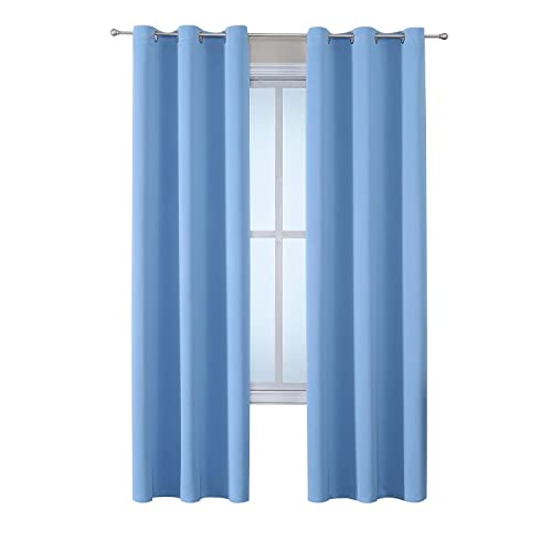 ChrisDowa Grommet Blackout Curtains for Bedroom and Living Room.