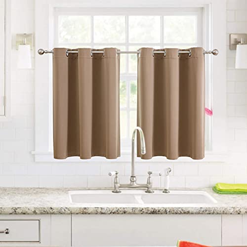 ChrisDowa Grommet Blackout Curtains for Bedroom and Living Room.