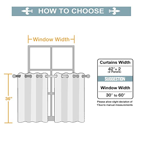 ChrisDowa Grommet Blackout Curtains for Bedroom and Living Room.