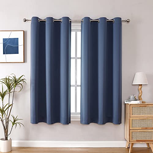 ChrisDowa Grommet Blackout Curtains for Bedroom and Living Room.