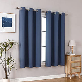 ChrisDowa Grommet Blackout Curtains for Bedroom and Living Room.