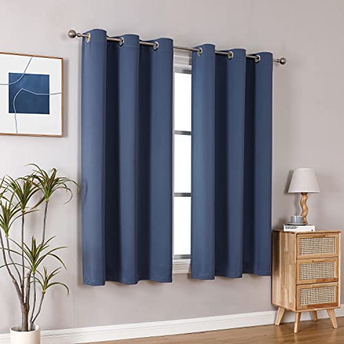 ChrisDowa Grommet Blackout Curtains for Bedroom and Living Room.