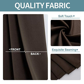 ChrisDowa Grommet Blackout Curtains for Bedroom and Living Room.