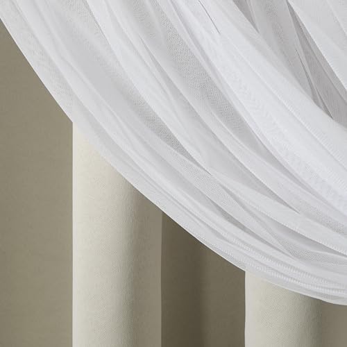 Exclusive Home Catarina Layered Solid Room Darkening Blackout and Sheer Grommet Top Curtain Panel