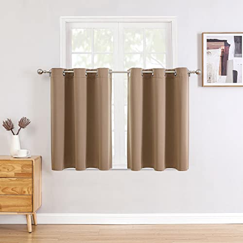 ChrisDowa Grommet Blackout Curtains for Bedroom and Living Room.