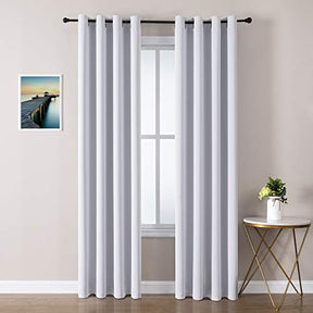 ChrisDowa Grommet Blackout Curtains for Bedroom and Living Room.