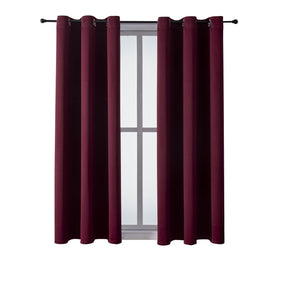 ChrisDowa Grommet Blackout Curtains for Bedroom and Living Room.