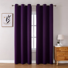 ChrisDowa Grommet Blackout Curtains for Bedroom and Living Room.