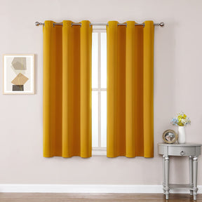 ChrisDowa Grommet Blackout Curtains for Bedroom and Living Room.