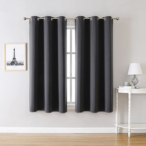 ChrisDowa Grommet Blackout Curtains for Bedroom and Living Room.