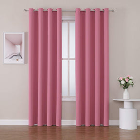 ChrisDowa Grommet Blackout Curtains for Bedroom and Living Room.