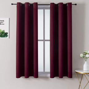 ChrisDowa Grommet Blackout Curtains for Bedroom and Living Room.