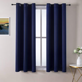 ChrisDowa Grommet Blackout Curtains for Bedroom and Living Room.