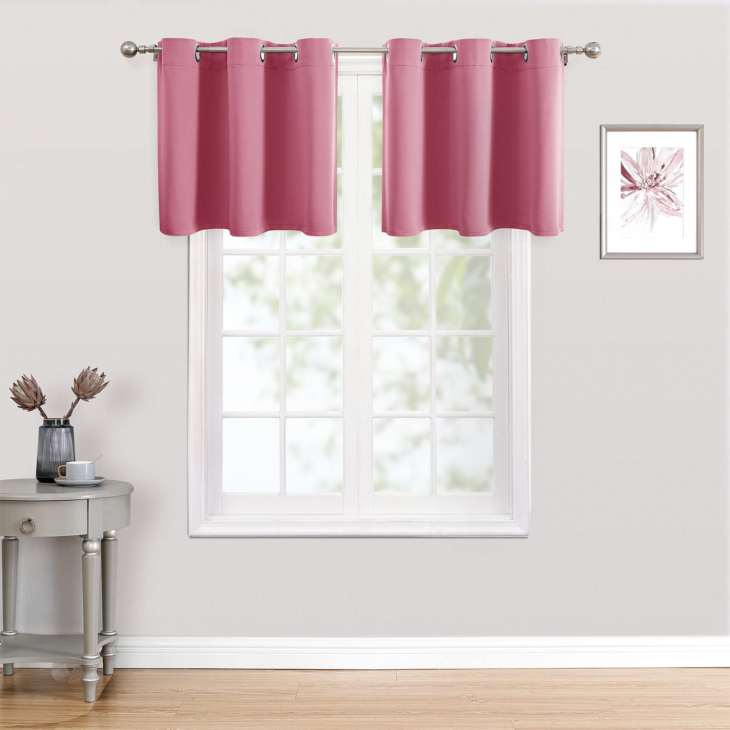 ChrisDowa Grommet Blackout Curtains for Bedroom and Living Room.