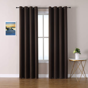 ChrisDowa Grommet Blackout Curtains for Bedroom and Living Room.