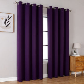 ChrisDowa Grommet Blackout Curtains for Bedroom and Living Room.