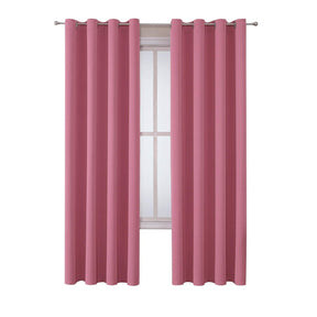 ChrisDowa Grommet Blackout Curtains for Bedroom and Living Room.