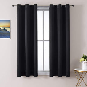 ChrisDowa Grommet Blackout Curtains for Bedroom and Living Room.