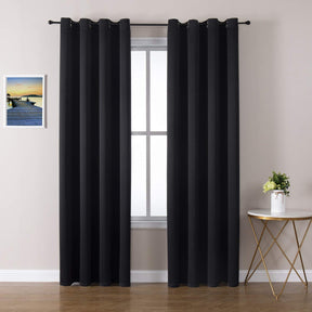 ChrisDowa Grommet Blackout Curtains for Bedroom and Living Room.