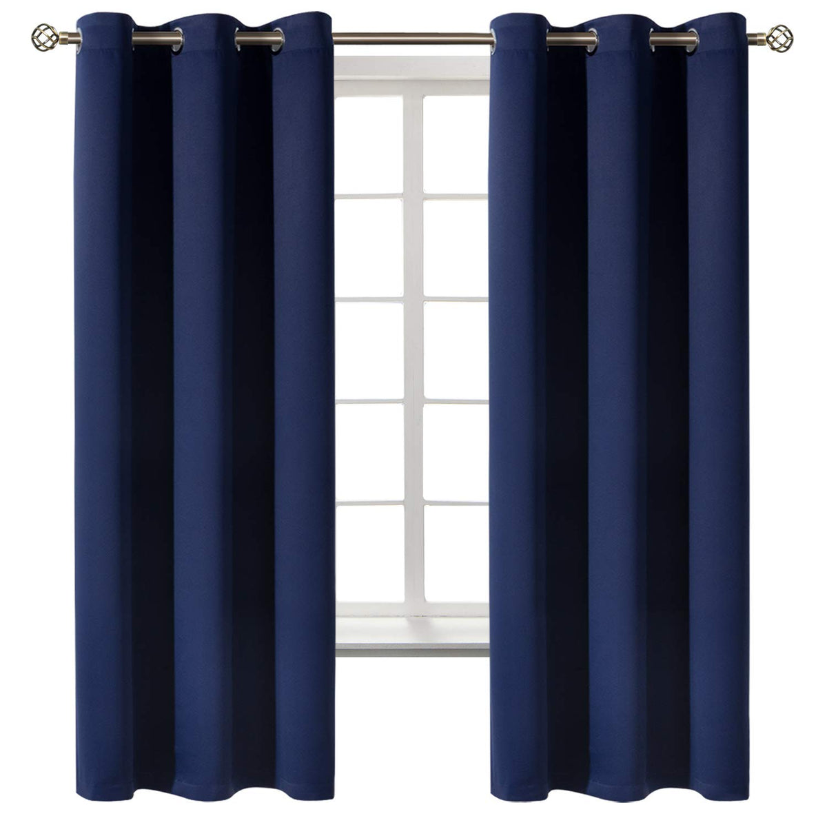 BGment Blackout Curtains for Bedroom - Grommet Thermal Insulated Room Darkening Curtains for Living Room.