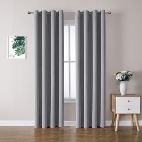 ChrisDowa Grommet Blackout Curtains for Bedroom and Living Room.