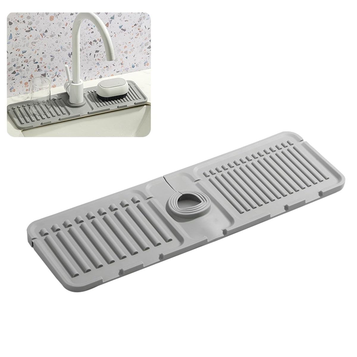 Faucet Mat for Kitchen Sink - 2024 Premium and Upgrade