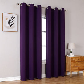 ChrisDowa Grommet Blackout Curtains for Bedroom and Living Room.