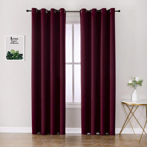 ChrisDowa Grommet Blackout Curtains for Bedroom and Living Room.