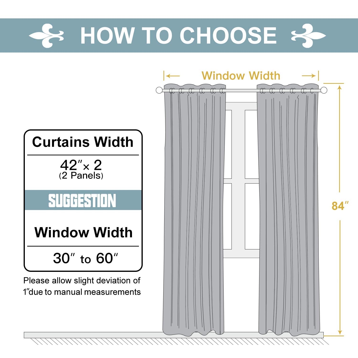 ChrisDowa Grommet Blackout Curtains for Bedroom and Living Room.