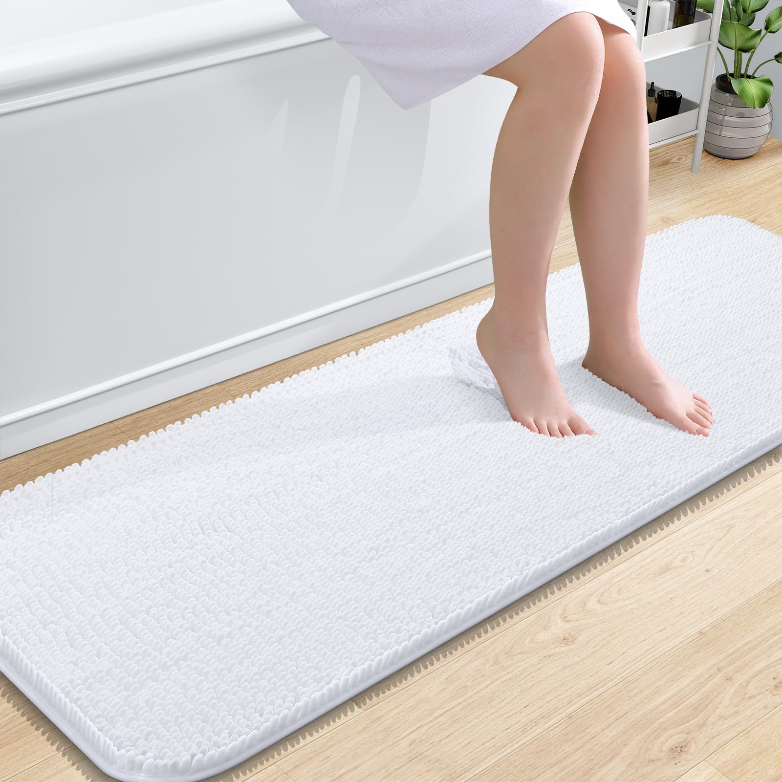 Bathroom Rugs, Extra Soft Absorbent Chenille Bath Rugs, Home Decor Accessories.