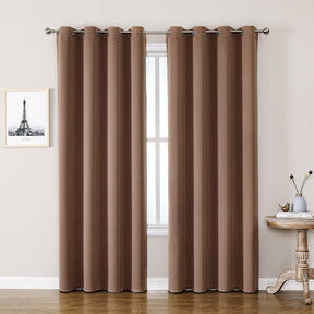 ChrisDowa Grommet Blackout Curtains for Bedroom and Living Room.