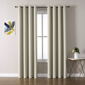 ChrisDowa Grommet Blackout Curtains for Bedroom and Living Room.