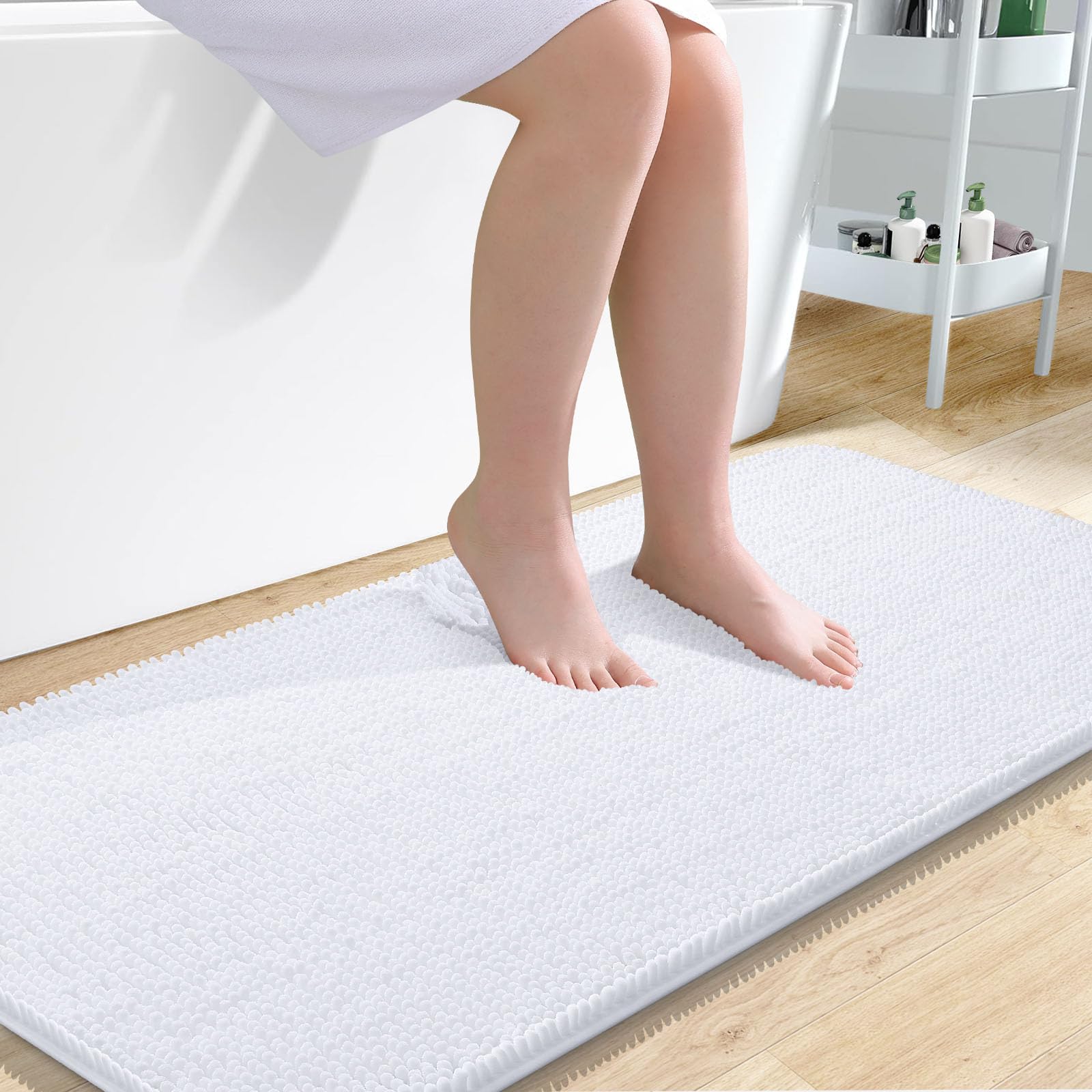 Bathroom Rugs, Extra Soft Absorbent Chenille Bath Rugs, Home Decor Accessories.