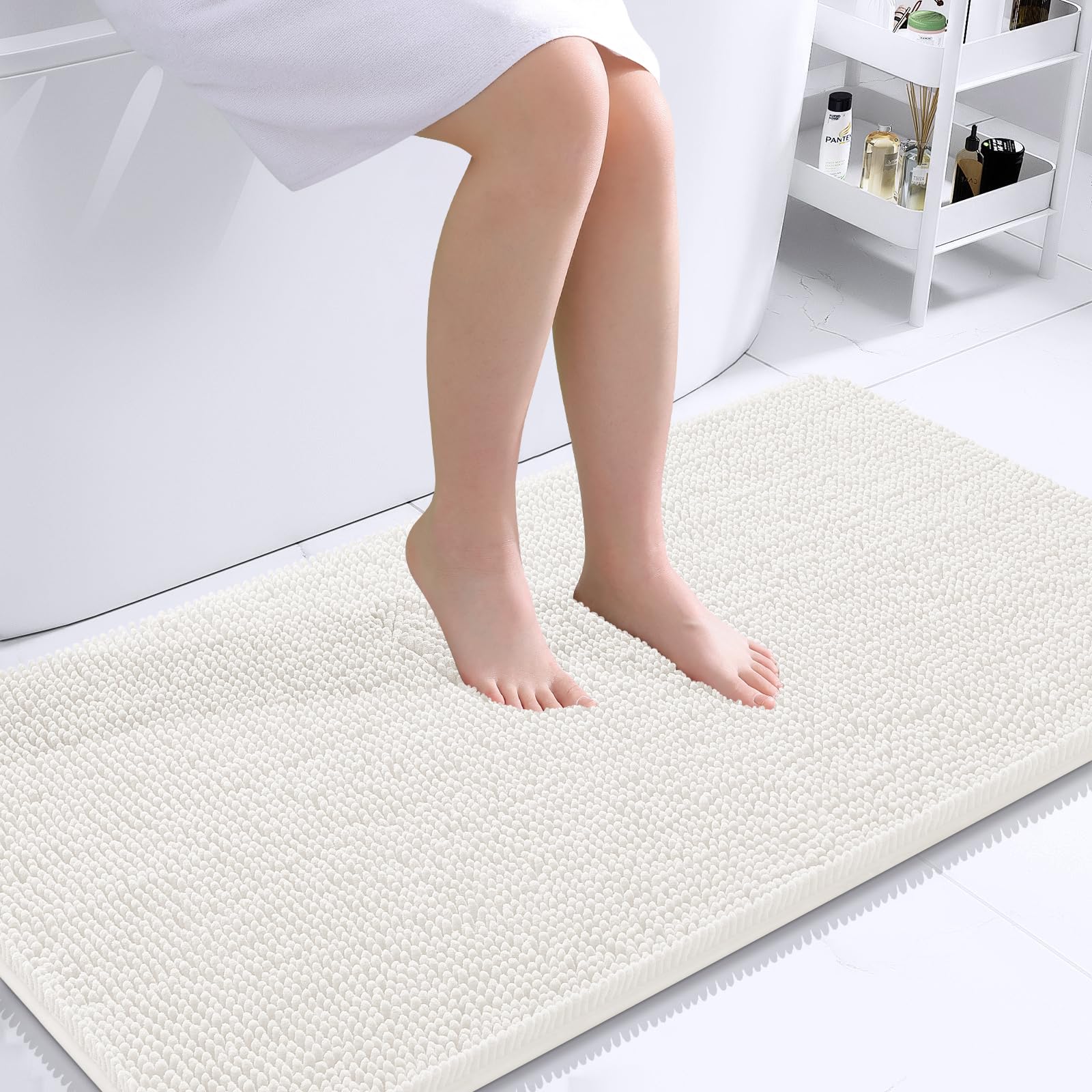 Bathroom Rugs, Extra Soft Absorbent Chenille Bath Rugs, Home Decor Accessories.