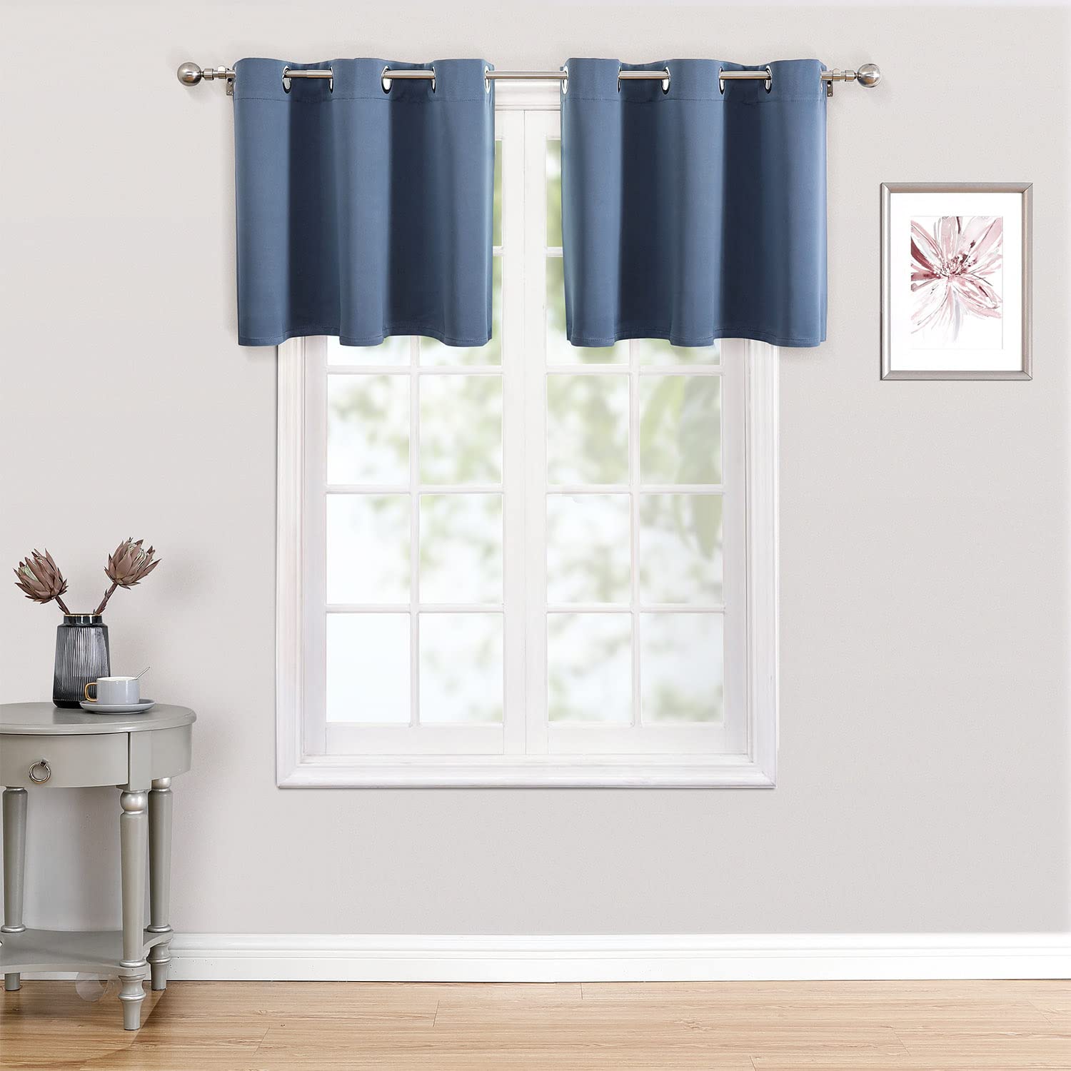 ChrisDowa Grommet Blackout Curtains for Bedroom and Living Room.