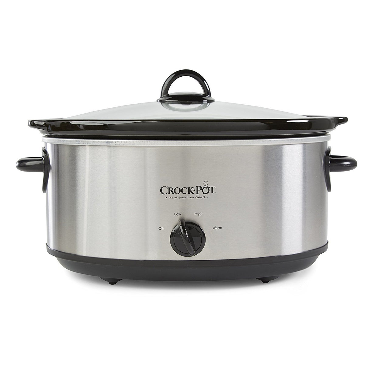 Quart Oval Manual Slow Cooker, Stainless Steel (SCV700-S-BR), Versatile Cookware for Large Families or Entertaining