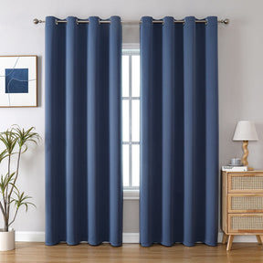 ChrisDowa Grommet Blackout Curtains for Bedroom and Living Room.