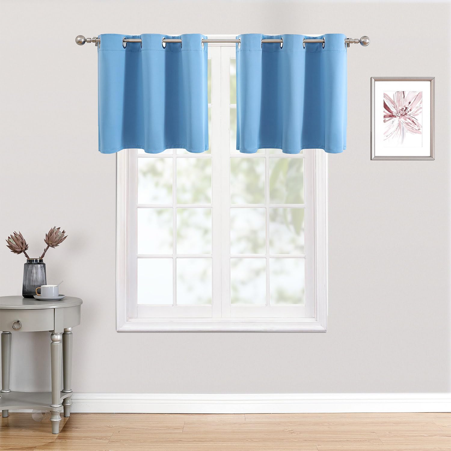 ChrisDowa Grommet Blackout Curtains for Bedroom and Living Room.