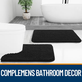 Bathroom Rugs, Extra Soft Absorbent Chenille Bath Rugs, Home Decor Accessories.