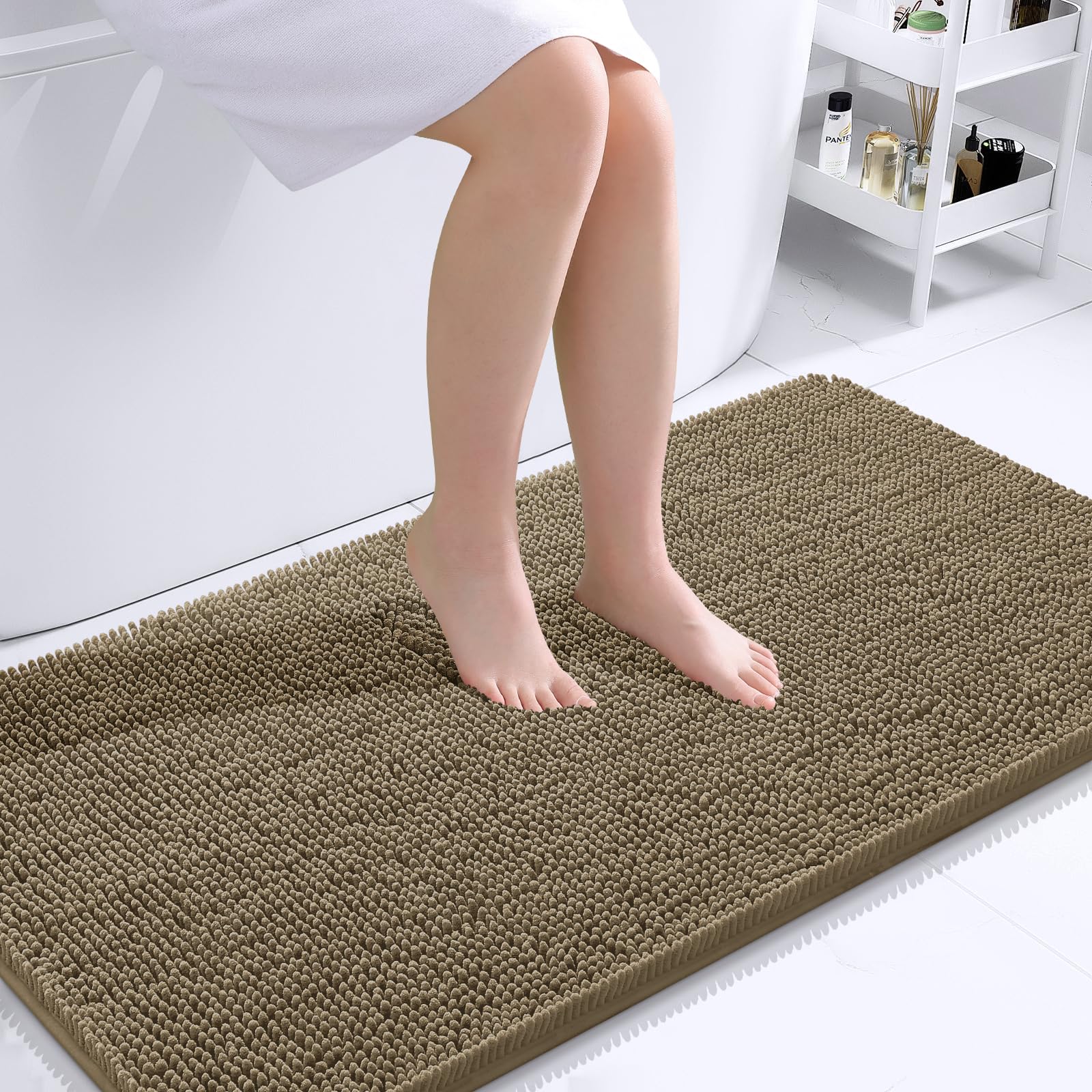 Bathroom Rugs, Extra Soft Absorbent Chenille Bath Rugs, Home Decor Accessories.