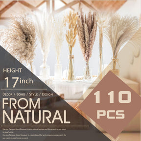 Natural Dried Pampas Grass Boho Home Decor Bouquet Phragmites Dried Flowers. 💥Flash Sale 💥