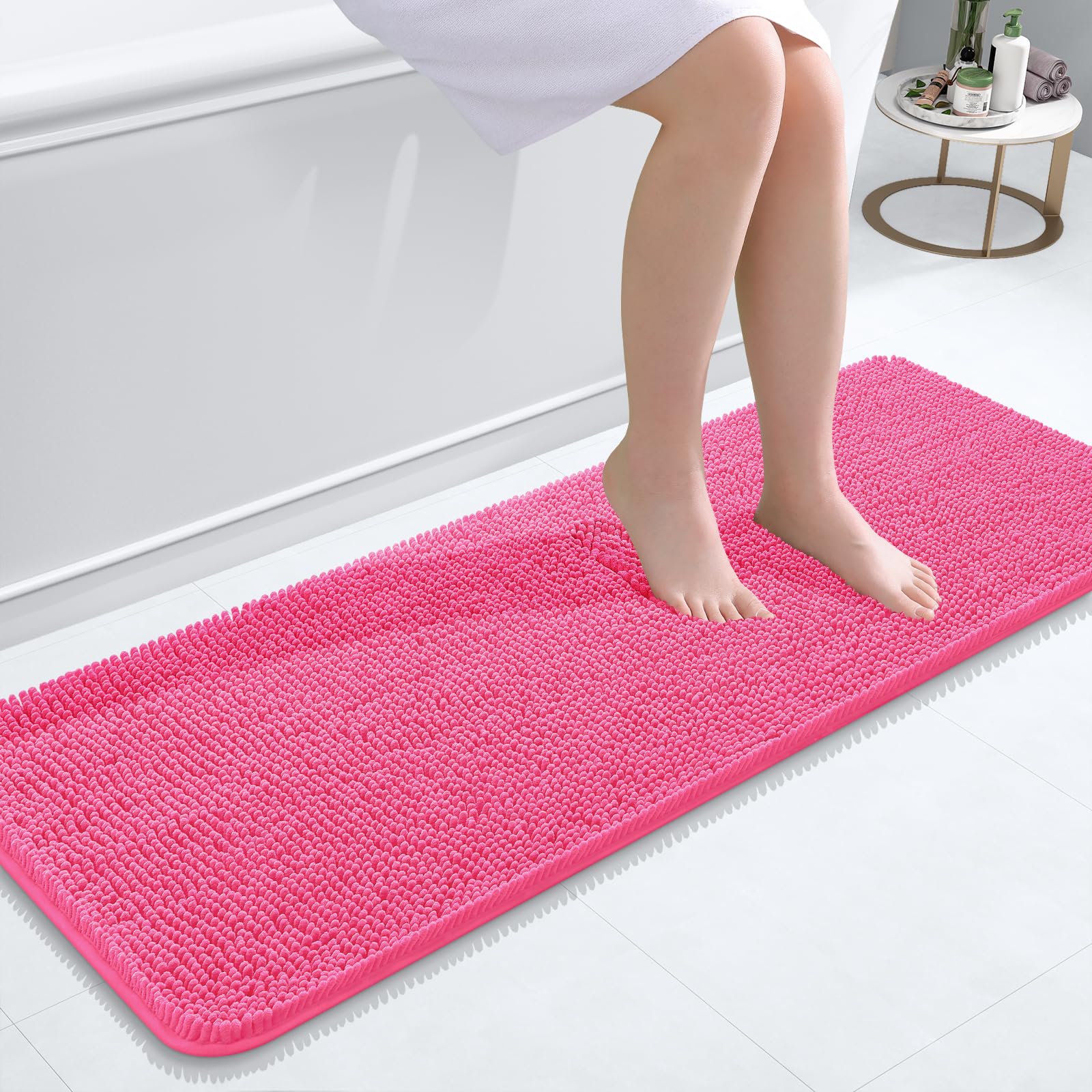 Bathroom Rugs, Extra Soft Absorbent Chenille Bath Rugs, Home Decor Accessories.