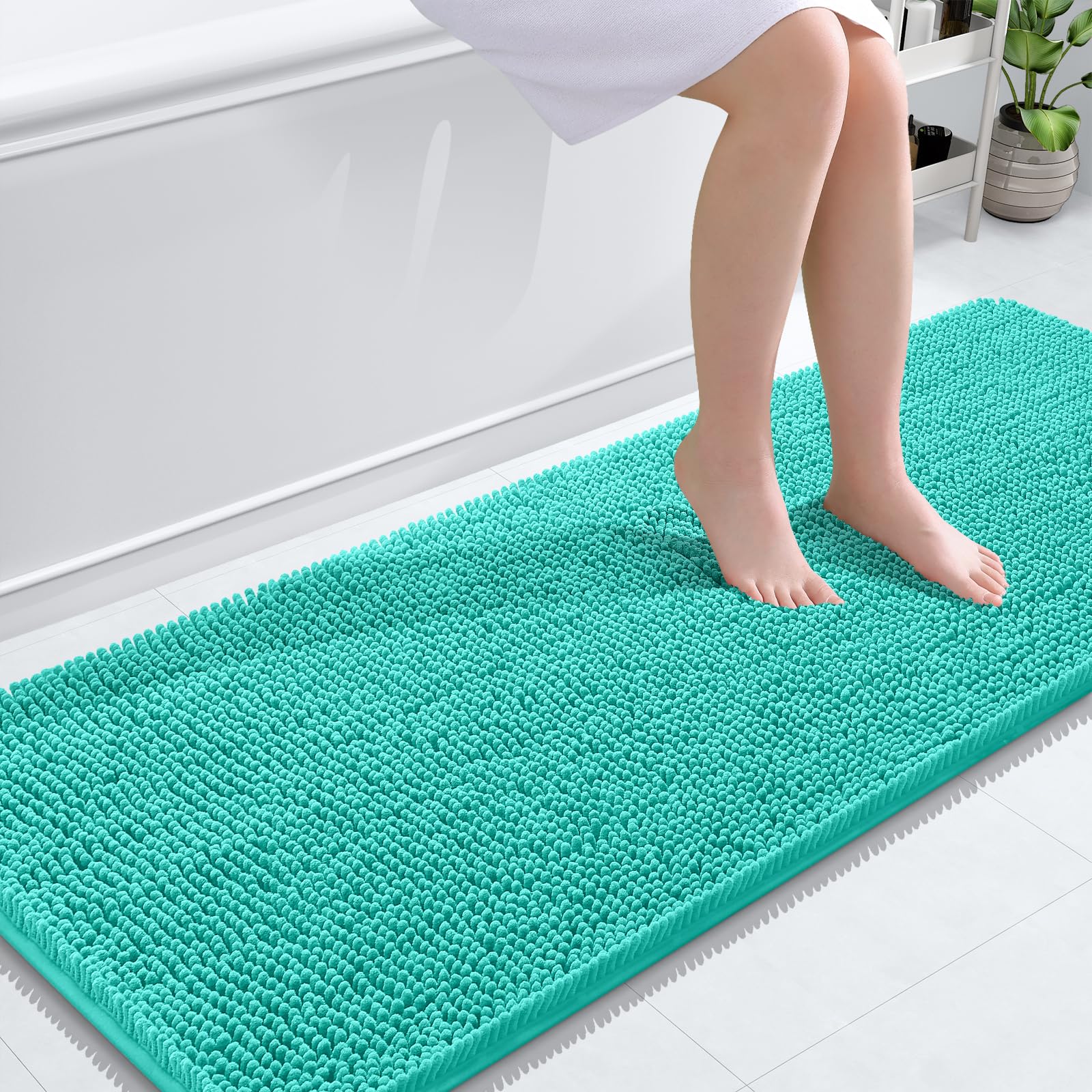 Bathroom Rugs, Extra Soft Absorbent Chenille Bath Rugs, Home Decor Accessories.