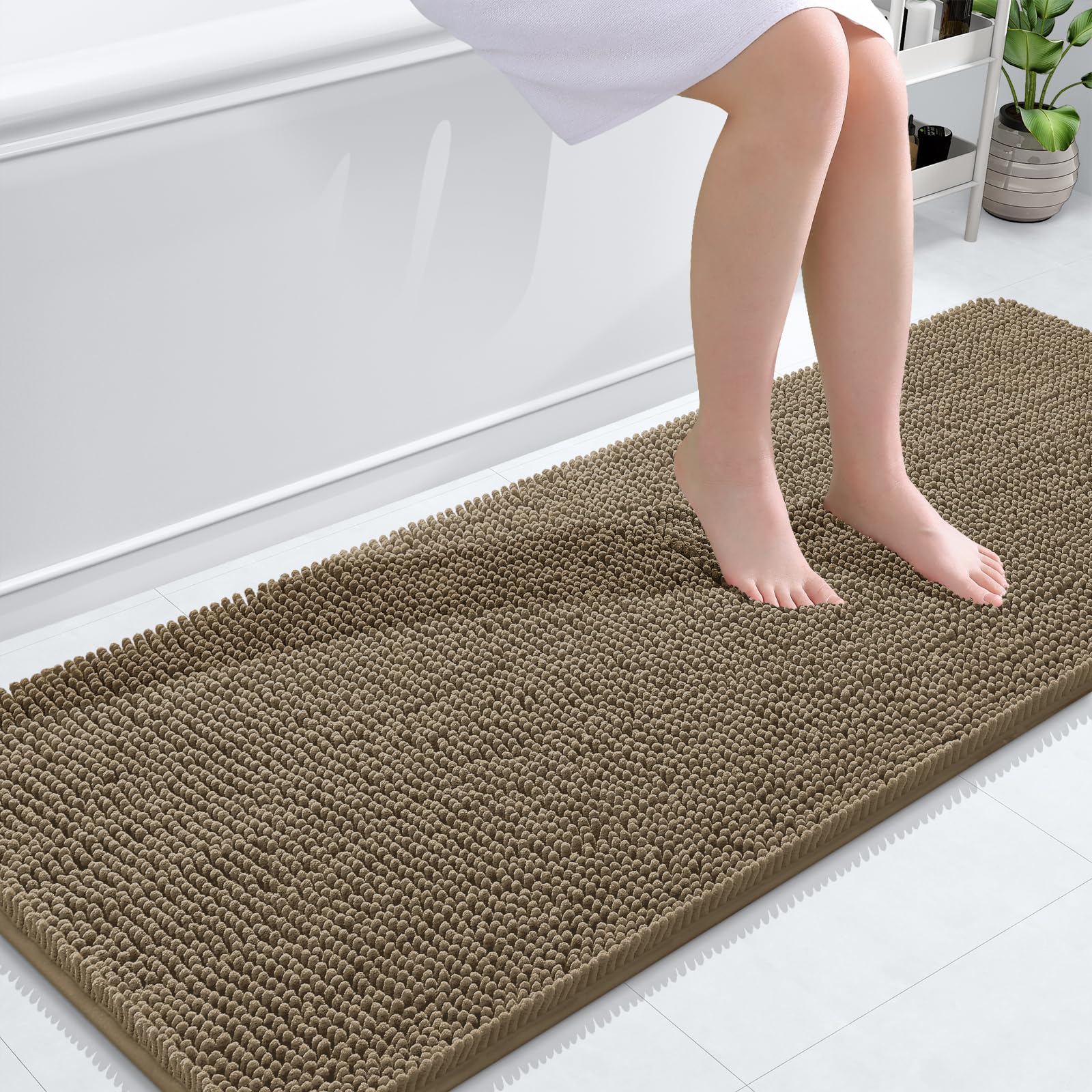 Bathroom Rugs, Extra Soft Absorbent Chenille Bath Rugs, Home Decor Accessories.